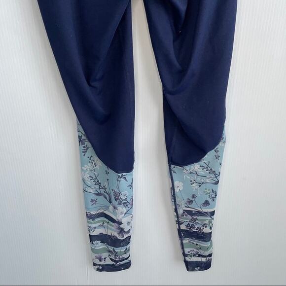 Free2B leggings blue with mesh floral pattern - Picture 10 of 10